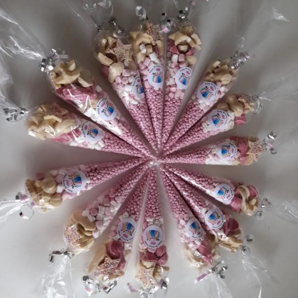 Personalised pink princess sweetcones